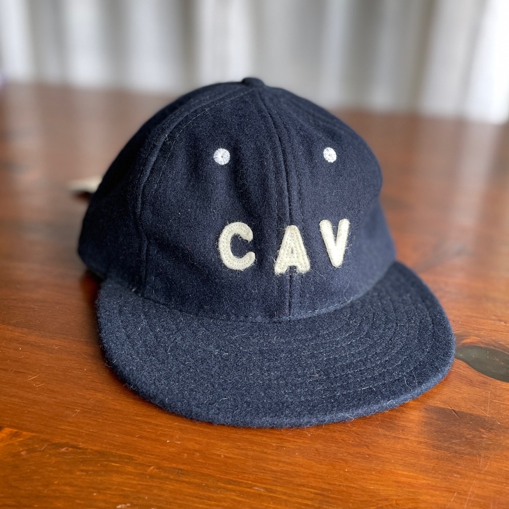 Navy Ebbets Fielt Adjustable wool vintage ball cap 7 1/4